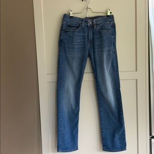 Express Light Washed Jeans Slim Straight